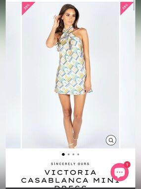Sincerely Ours VICTORIA CASABLANCA MINI DRESS